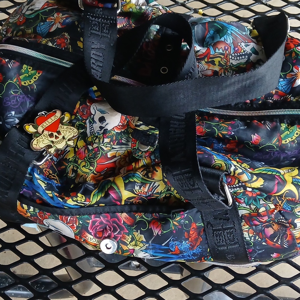 Ed Hardy Multicolor Shoulder Bag